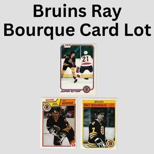 Vintage Boston Bruins Ray Bourque Card Lot | O-Pee-Chee | Super Action | NHL Leg